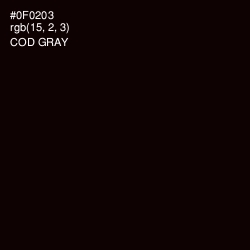 #0F0203 - Cod Gray Color Image